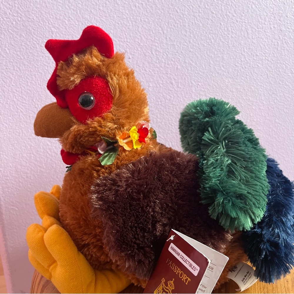 Plush Rooster Hawaiian Collectible 2008